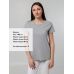 Футболка женская T-bolka Stretch Lady, серый меланж