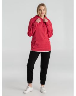 Толстовка с капюшоном унисекс Hoodie, красный меланж-foto7
