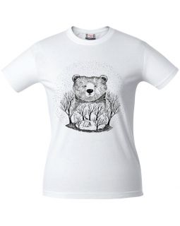Футболка женская Bear, белая-foto3