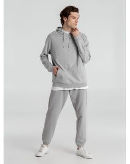 Толстовка с капюшоном унисекс Hoodie, серый меланж-foto10