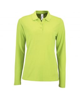 Рубашка поло женская с длинным рукавом Perfect LSL Women, зеленое яблоко