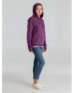 Толстовка с капюшоном унисекс Hoodie, фиолетовый меланж-foto10