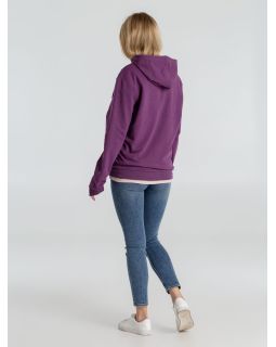 Толстовка с капюшоном унисекс Hoodie, фиолетовый меланж-foto9