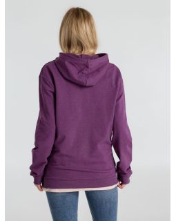 Толстовка с капюшоном унисекс Hoodie, фиолетовый меланж-foto12