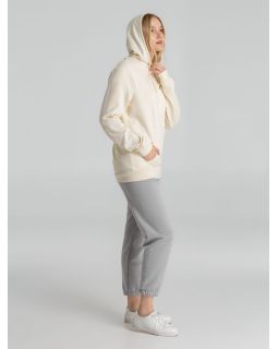 Толстовка с капюшоном унисекс Hoodie, светло-желтая-foto9