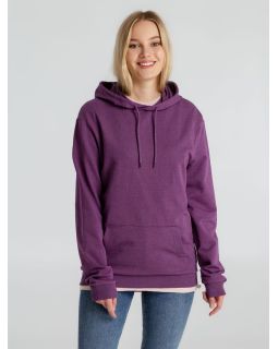 Толстовка с капюшоном унисекс Hoodie, фиолетовый меланж-foto2