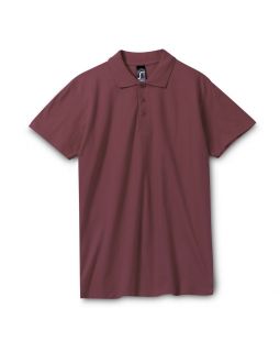 Рубашка поло мужская Spring 210, бордовая