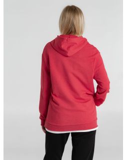 Толстовка с капюшоном унисекс Hoodie, красный меланж-foto6