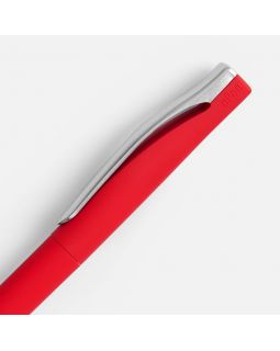 Ручка шариковая Pin Soft Touch, красная-foto10