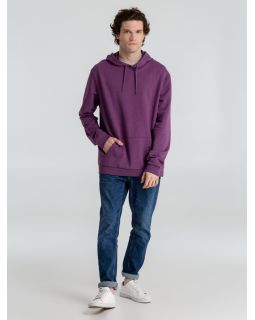 Толстовка с капюшоном унисекс Hoodie, фиолетовый меланж-foto5