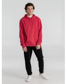 Толстовка с капюшоном унисекс Hoodie, красный меланж-foto10