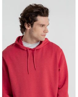 Толстовка с капюшоном унисекс Hoodie, красный меланж-foto11