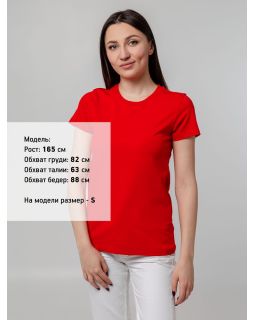 Футболка женская T-bolka Stretch Lady, красная-foto11