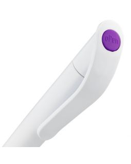 Ручка шариковая Grip, белая с фиолетовым-foto5