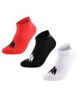 Набор из 3 пар спортивных носков Monterno Sport, красный, черный и белый