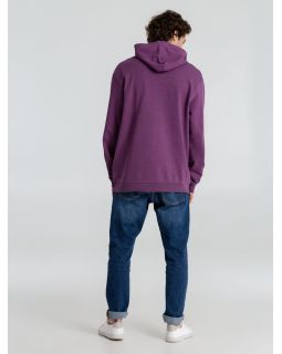 Толстовка с капюшоном унисекс Hoodie, фиолетовый меланж-foto4