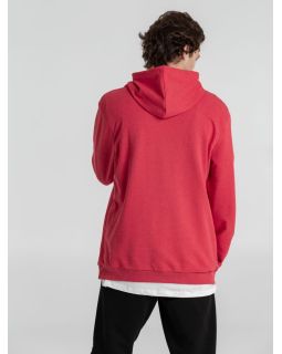 Толстовка с капюшоном унисекс Hoodie, красный меланж-foto2