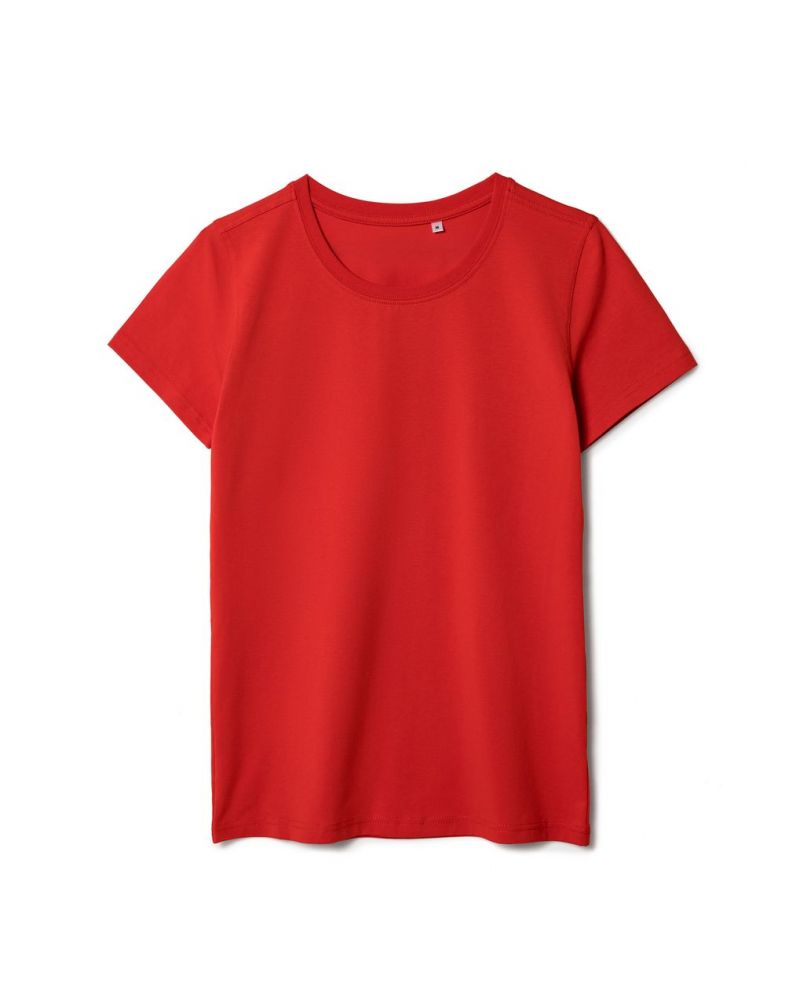 Футболка женская T-bolka Stretch Lady, красная