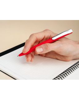 Ручка шариковая Pin Soft Touch, красная-foto7