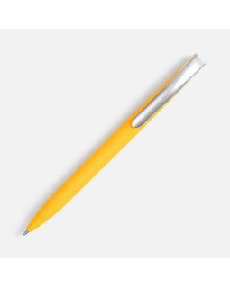 Ручка шариковая Pin Soft Touch, желтая-foto8