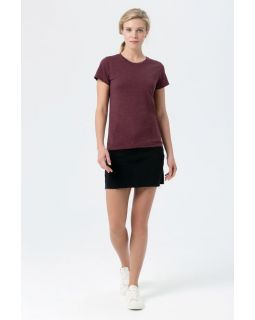 Футболка женская Regent Fit Women, бордовый меланж-foto11