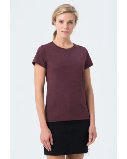 Футболка женская Regent Fit Women, бордовый меланж-foto8