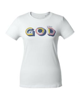 Футболка женская «Новый GOD», белая-foto3