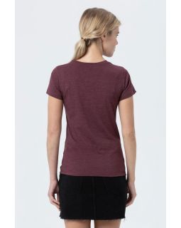 Футболка женская Regent Fit Women, бордовый меланж-foto9