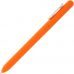 Ручка шариковая Swiper Soft Touch, неоново-оранжевая с белым