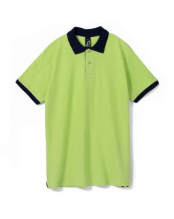 Рубашка поло Prince 190, зеленое яблоко с темно-синим