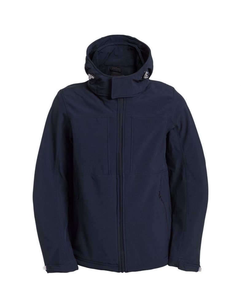 Куртка мужская Hooded Softshell темно-синяя