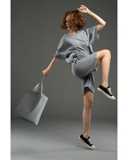 Шопер B4, серый с серыми ручками-foto3