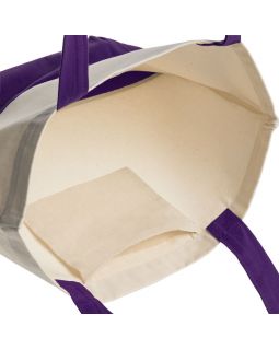 Холщовая сумка Shopaholic, фиолетовая-foto5