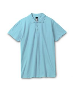 Рубашка поло мужская Spring 210, бирюзовая