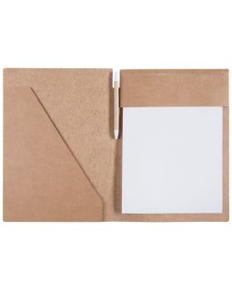 Папка Fact-Folder формата А4 c блокнотом, крафт