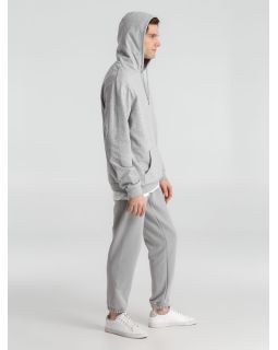 Толстовка с капюшоном унисекс Hoodie, серый меланж-foto9