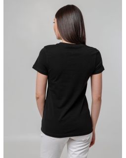 Футболка женская T-bolka Stretch Lady, черная-foto11
