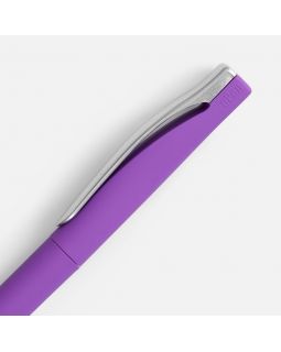 Ручка шариковая Pin Soft Touch, фиолетовая-foto9
