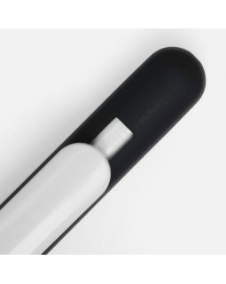 Ручка шариковая Swiper Soft Touch, черная с белым-foto10