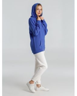 Толстовка с капюшоном унисекс Hoodie, ярко-синий меланж-foto9