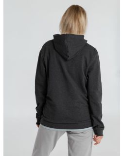 Толстовка с капюшоном унисекс Hoodie, серый меланж (антрацит)-foto4