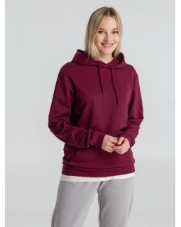 Толстовка с капюшоном унисекс Hoodie, бордовая-foto12