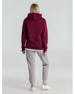 Толстовка с капюшоном унисекс Hoodie, бордовая-foto8