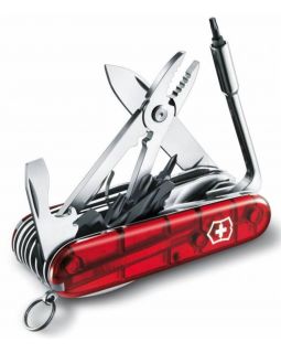 Офицерский нож CyberTool L, полупрозрачный красный-foto3
