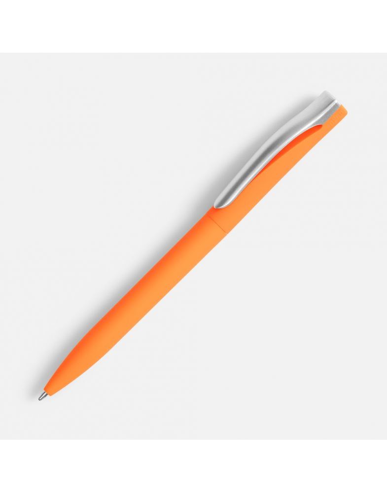 Ручка шариковая Pin Soft Touch, оранжевая