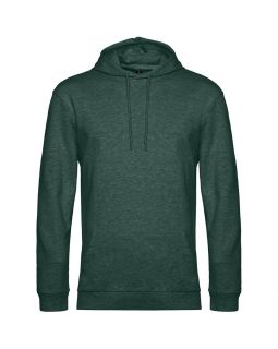 Толстовка с капюшоном унисекс Hoodie, темно-зеленый меланж-foto12