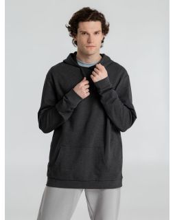 Толстовка с капюшоном унисекс Hoodie, серый меланж (антрацит)-foto14