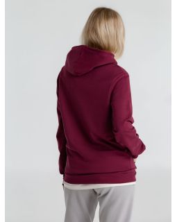 Толстовка с капюшоном унисекс Hoodie, бордовая-foto11