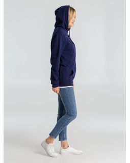 Толстовка с капюшоном унисекс Hoodie, темно-синяя-foto10