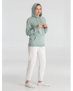 Толстовка с капюшоном унисекс Hoodie, серо-зеленая-foto9